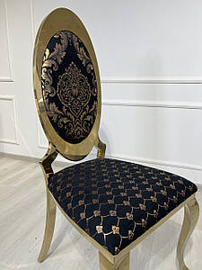 стілець італійський дизайн металевий у стилі барокко Ріо