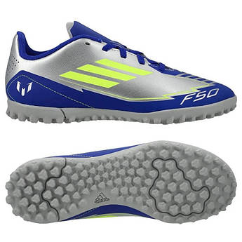 Дитячі сороконіжки Adidas F50 Club Messi Jr TF IH0923, Синій, Розмір (EU) — 38 2/3