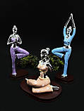 Набір статуеток дівчата йоги комплект 3 шт., фото 2