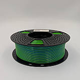 PLA+ пластик MT Filament для 3D-принтера 1.75 мм 1 кг синій-зелений (3DMT-PLA+1.75-01-BG), фото 5
