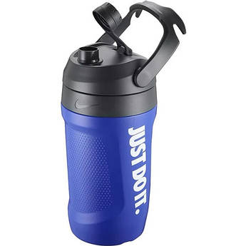 Пляшка для води Nike FUEL JUG 64 OZ 1894 ml синьо-чорна N.100.3111.476.64, Синій, Розмір (EU) — 1SIZE