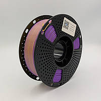 PLA+ пластик MT Filament для 3D-принтера 1.75 мм 1 кг пурпуровий-золотий (3DMT-PLA+1.75-01-PuG)