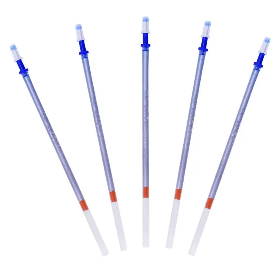 Стрижень пластиковий для розмітки шкіри 130 мм, набір 5 штук, срібло, легко стирається, фото 1