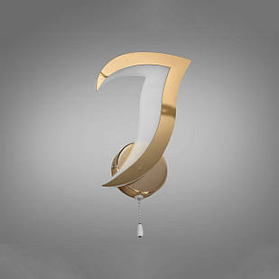 Cвітлодіодна бра 12 Вт на три режими колір каркасу золотий D-9257/1G