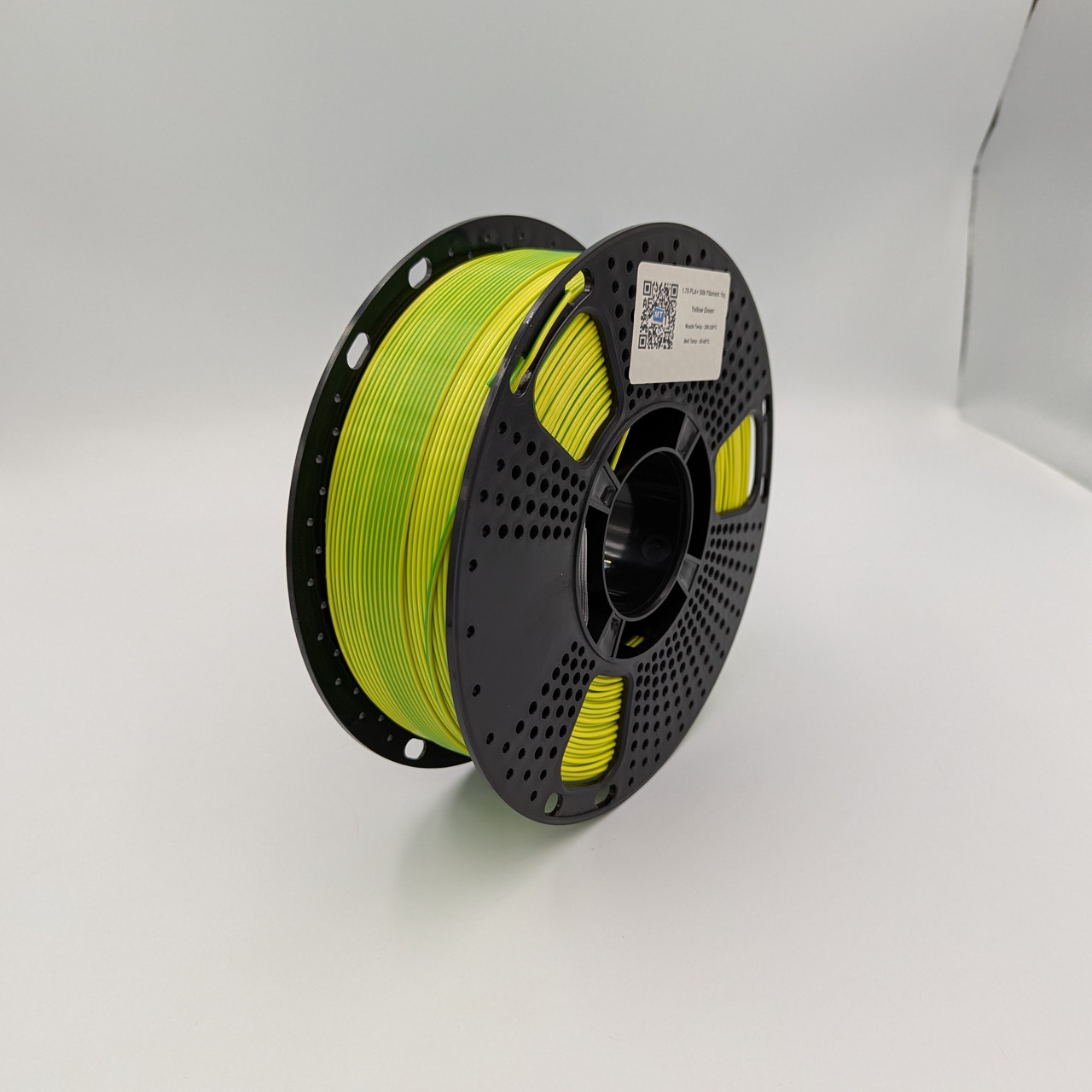 PLA+ пластик MT Filament для 3D-принтера 1.75 мм 1 кг жовтий-зелений (3DMT-PLA+1.75-01-YG)