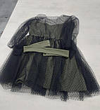 Сукня з сіткою в горошок, фото 3