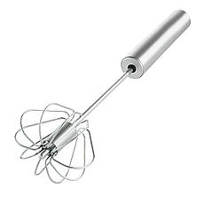 Механічний вінчик з нержавіючої сталі hand mixer Better Beater (1 шт) 27 см обертається при натисканні, фото 5