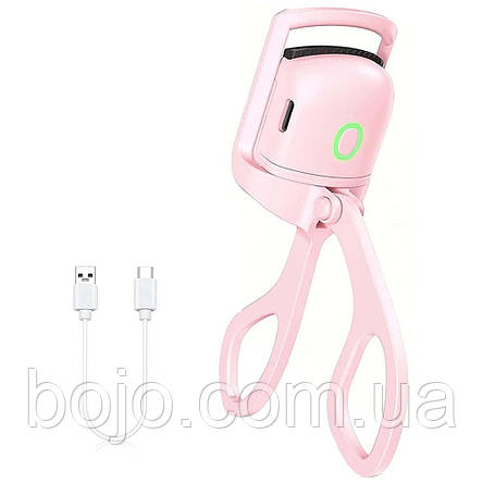 Електричний USB-затискач для завивання вій, Рожевий (205), фото 3