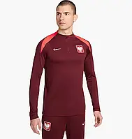 Urbanshop com ua Лонгслів чоловічий Nike Dri-Fit Polska Strike Bordo FQ8627-678 РОЗМІРИ ЗАПИТУЙТЕ