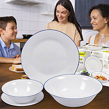 Набір кухонного посуду сервіз Maestro «Blue line» MR-30052-19S 19 предметів (235)