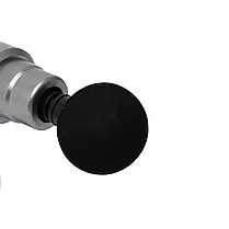 Масажер м'язовий ручний Massage Gun Акумуляторний перкусійний Масажний 4 насадки для рук ніг шиї, фото 4