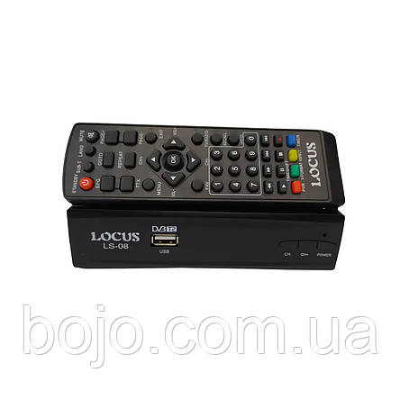 Телевізійний USB тюнер T2 з металевим корпусом Locus LS-08 (206), фото 3
