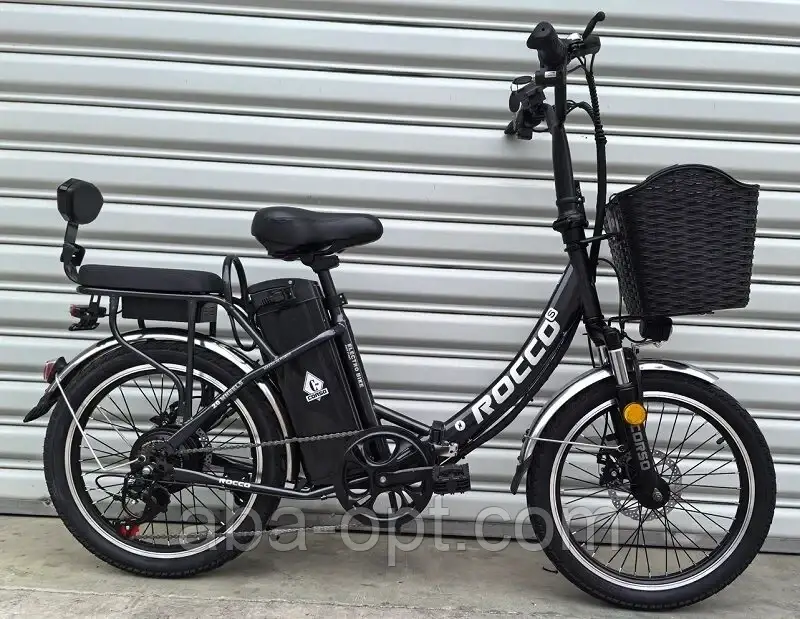 Електровелосипед Corso ROCCO рама складна сталева 500W-48V-20Ah шини 20"-20" купити дешево Україна