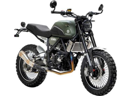 Дорожній мотоцикл Geon Scrambler 300 на шинах 17'' та 17'' Об'єм куб 299 см3 купити в інтернет-магазині
