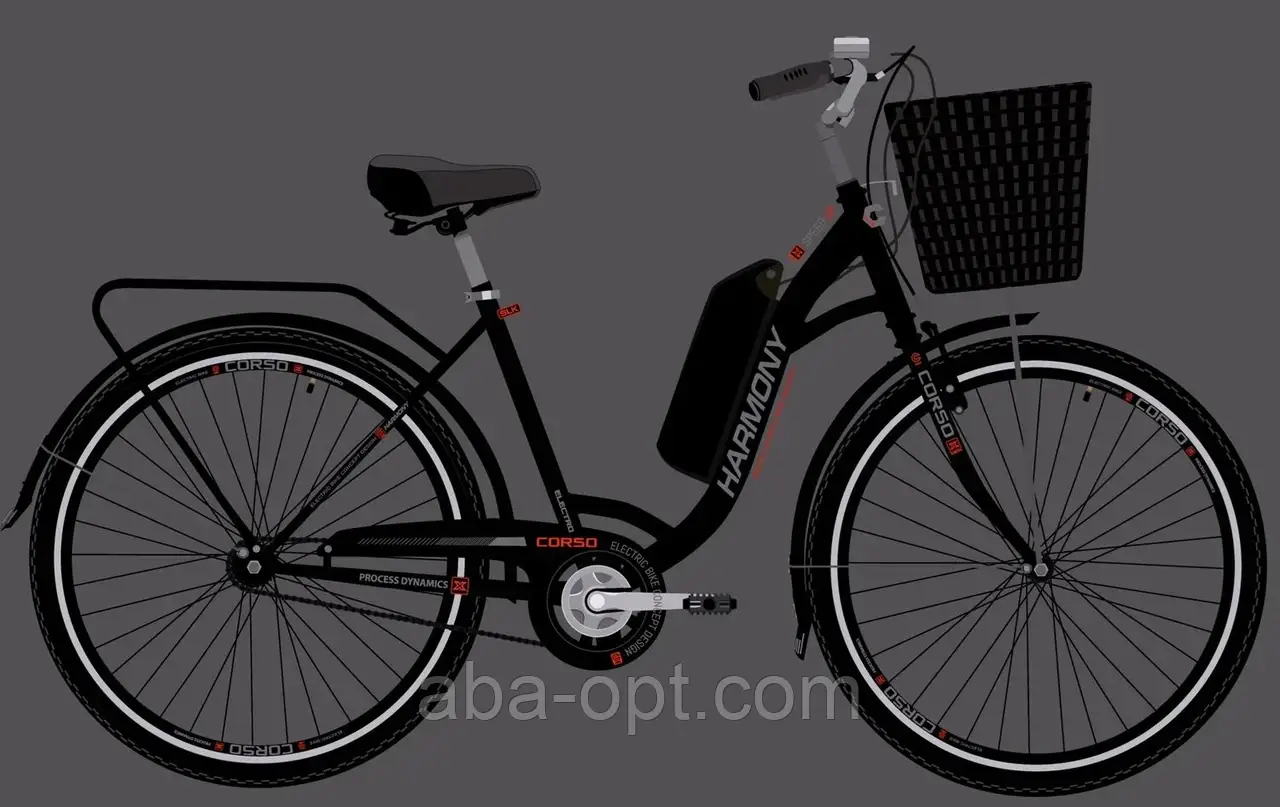 Електровелосипед Corso HARMONY 350W-36V-10Ah шини 28"/28" купити в Україні дешево