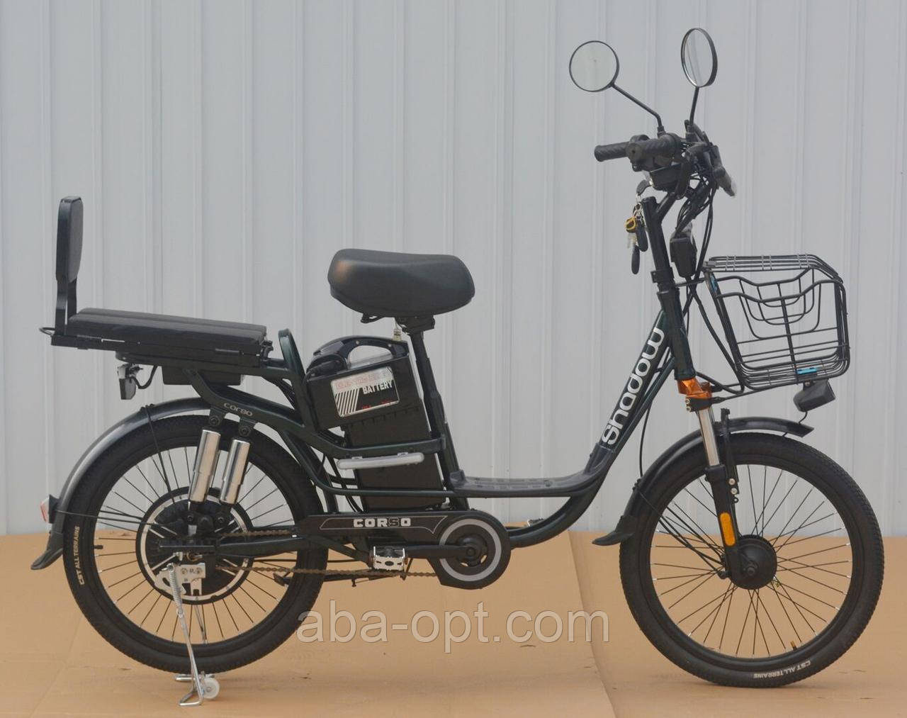 Електровелосипед Corso Shadow 500W-48вт-20А/год Шині 22"-22" купити в інтернет-магазині