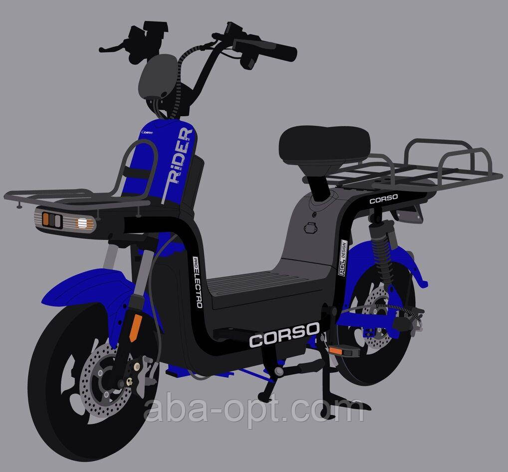 Електричний мопед Corso Rider 800W-60вт-20А/ч шини 10"-10" купить в интернет магазине