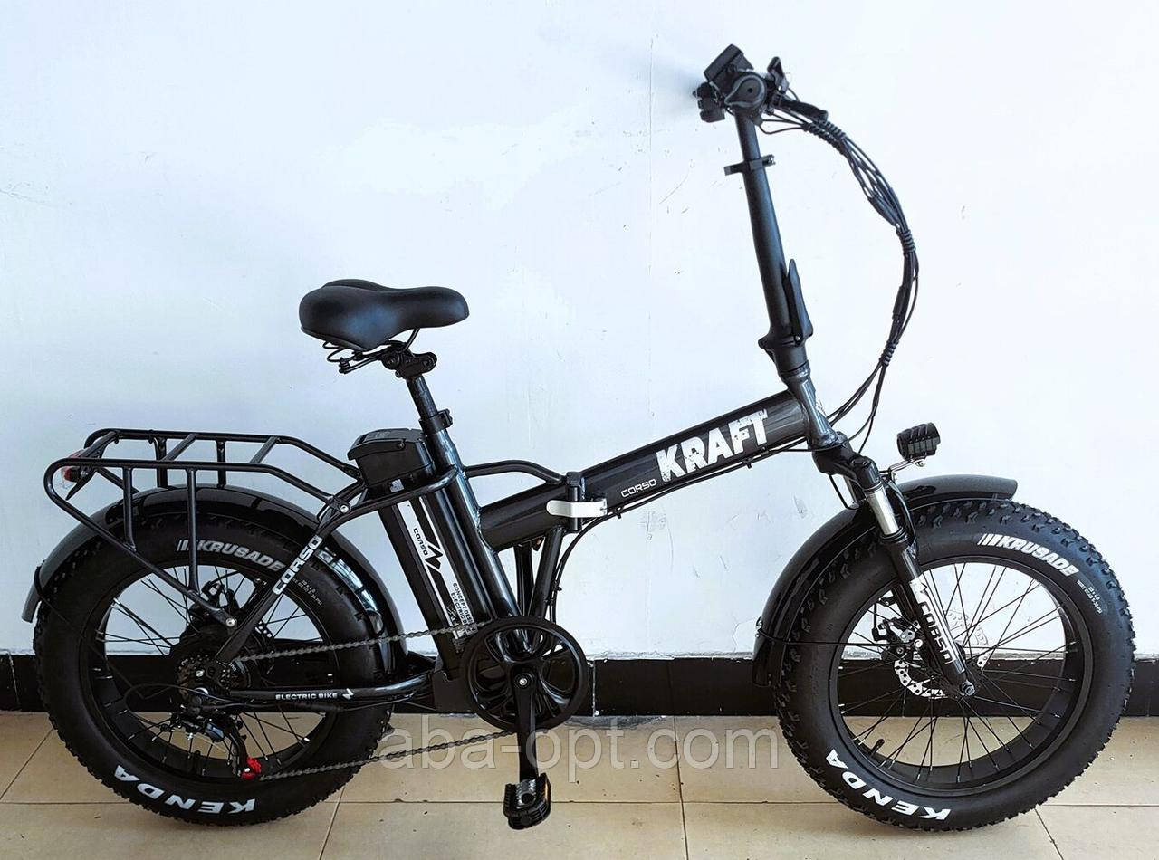 Електровелосипед Corso Kraft 500W-48V-13Ah шини 20"/20" купити дешево в Україні