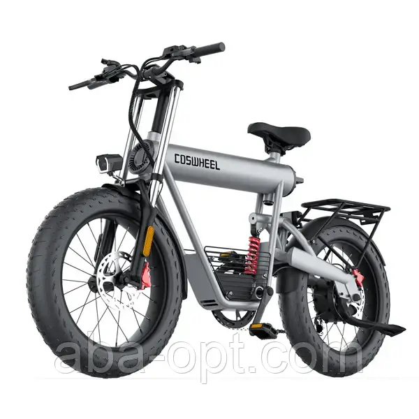 Електрофетбайк COSWHEEL T20 EBIKE 1000W-48V-15Ah 18650 Li-ion Battery шини 20"/20" купити дешево в Україні