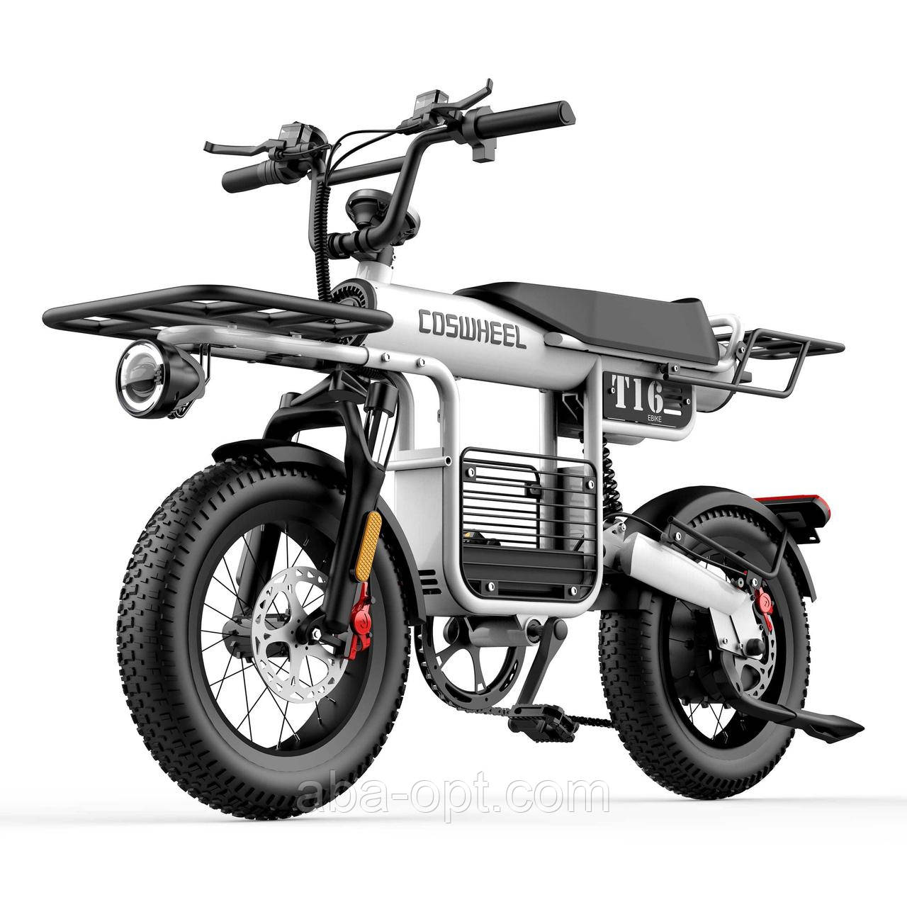 Електрофетбайк COSWHEEL T16 EBIKE 500W-48V-15Ah 18650 Li-ion шини 16"/16" купити дешево в Україні