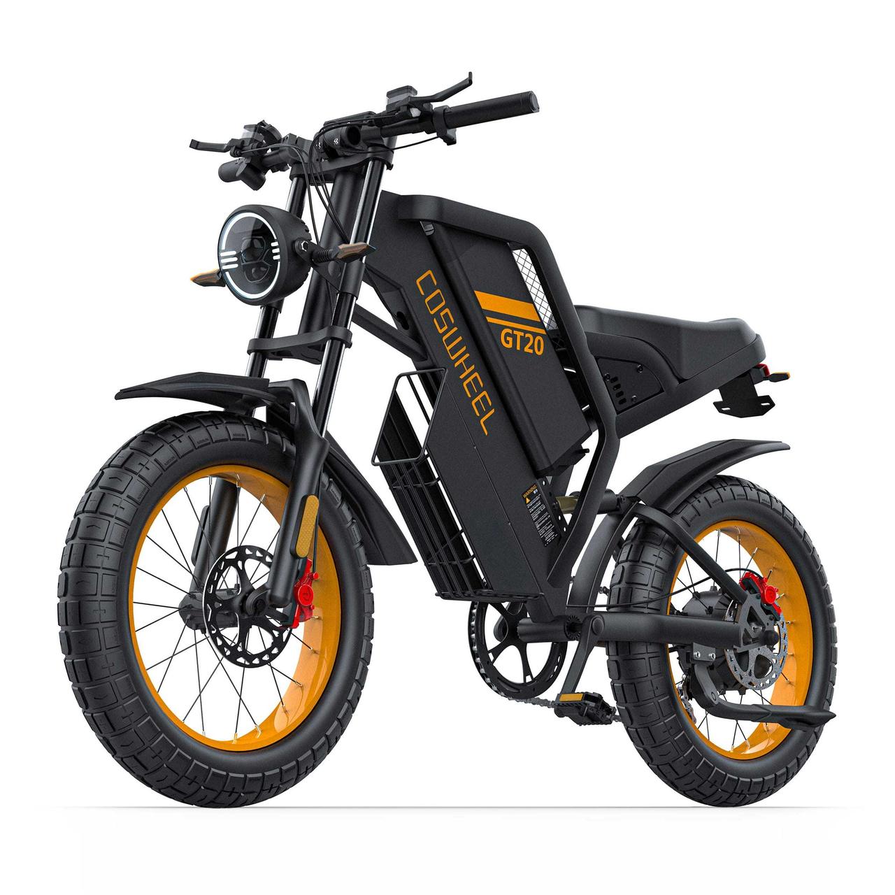 Електрофетбайк COSWHEEL GT20 EBIKE 1000W-48V-20Ah 18650 Li-ion шини 20"/20" купити дешево в Україні