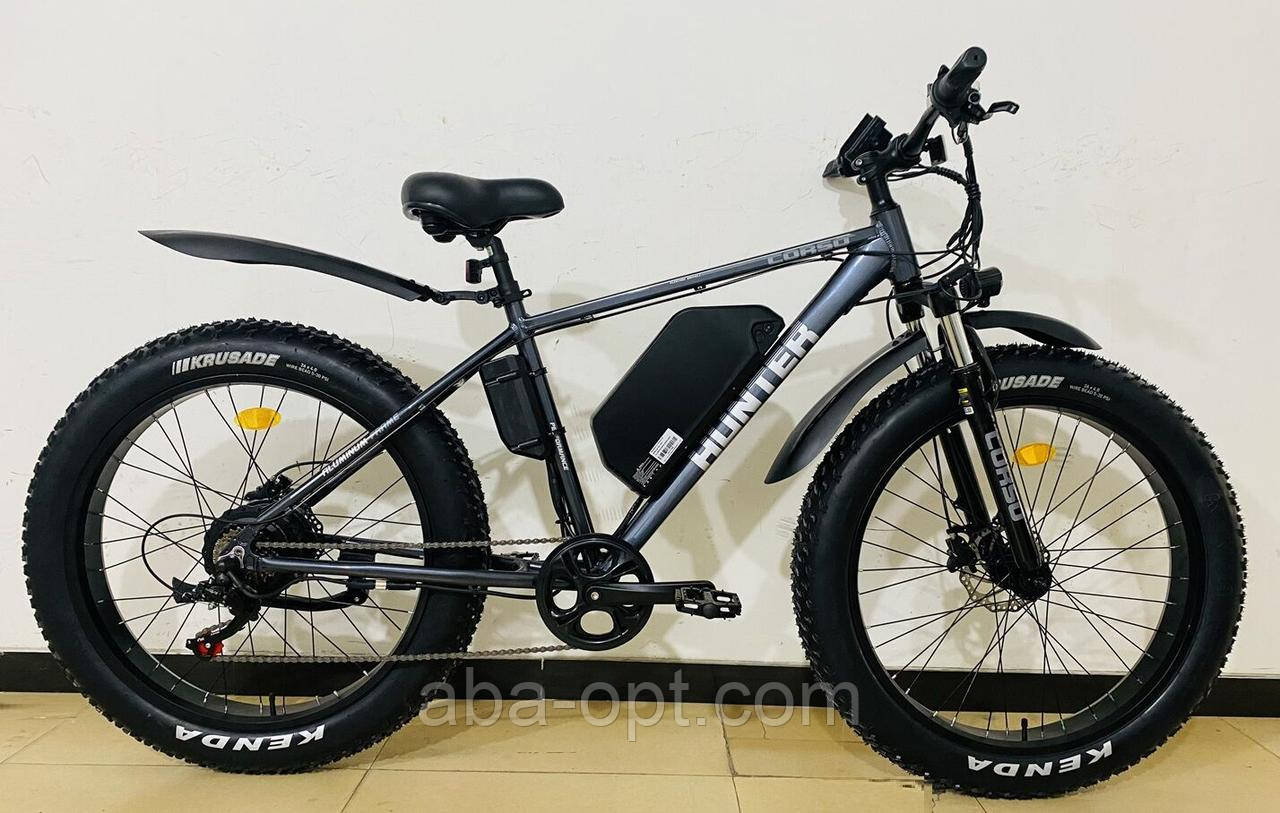 Електровелосипед Corso Hunter 750W-48V-20Ah рама алюмінієва-19’’шини 26"/26" купити дешево в Україні
