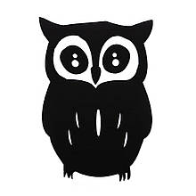 Дзеркальний декор акриловий самоклеючий Сова чорна (D) SW-00002493