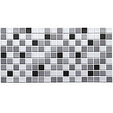 Декоративна ПВХ панель 960х480х4мм Чорно-біла мозаїка SW-00001432