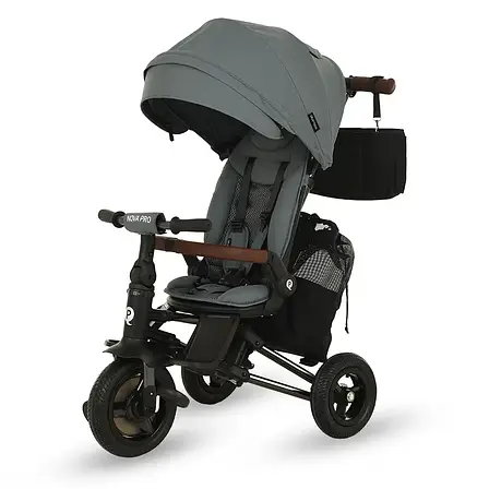 Велосипед триколісний з надувними колесами Qplay Nova Pro, Stone Grey, фото 1