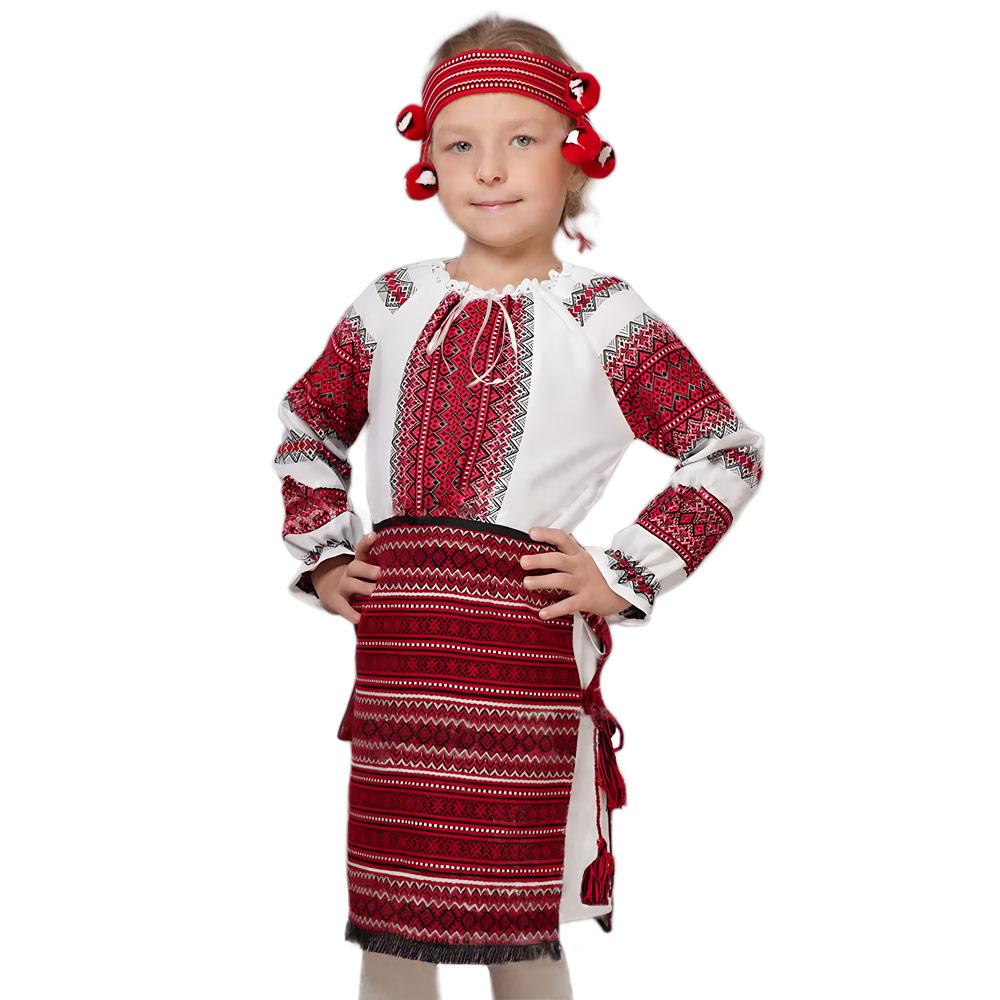 Український костюм з 3-х предметів на дівчинку р.110-158