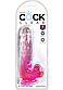 Фалоімітатор Pipedream King Cock Clear 6" Pink, 17,5х3,6 см., фото 3