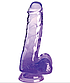 Фалоімітатор Pipedream King Cock Clear 6" Purple, 17,5х3,6 см., фото 2