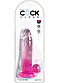 Фалоімітатор Pipedream King Cock Clear 7" Pink, 19х4 см., фото 3