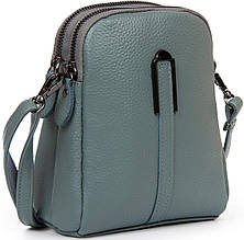 Жіноча шкіряна сумочка клатч Alex Rai блакитна