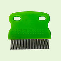 Гребінець антиблошиний для видалення бліх, вошей та їхніх личинок зі шерсті котів, собак 5,1х7см, фото 4