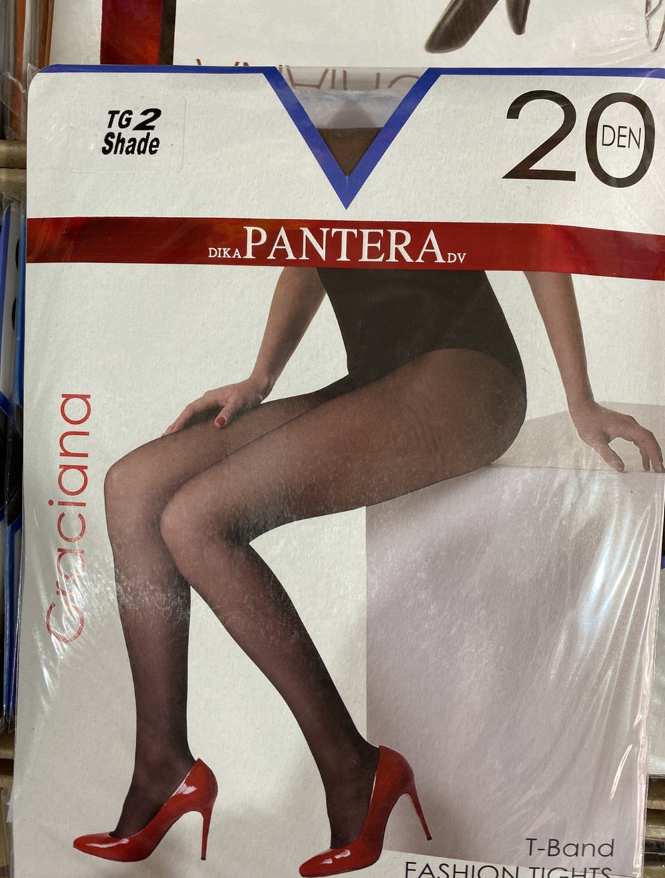 Колготи жіночі з ефектом шовку 20 Den Pantera, чорні розмір 2