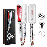 Паровий інфрачервоний випрямляч для волосся Ultrasonic Professional Steam Infrared Styler GM-HS010, фото 4