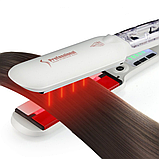 Паровий інфрачервоний випрямляч для волосся Ultrasonic Professional Steam Infrared Styler GM-HS010, фото 5