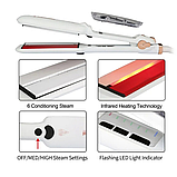 Паровий інфрачервоний випрямляч для волосся Ultrasonic Professional Steam Infrared Styler GM-HS010, фото 9