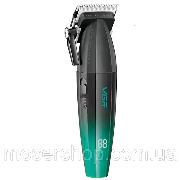 Машинка для стрижки VGR Professional Turbo Black&Green (V-003-GR)
