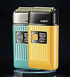 Електробритва VGR Foil Shaver Yellow V-357, фото 4