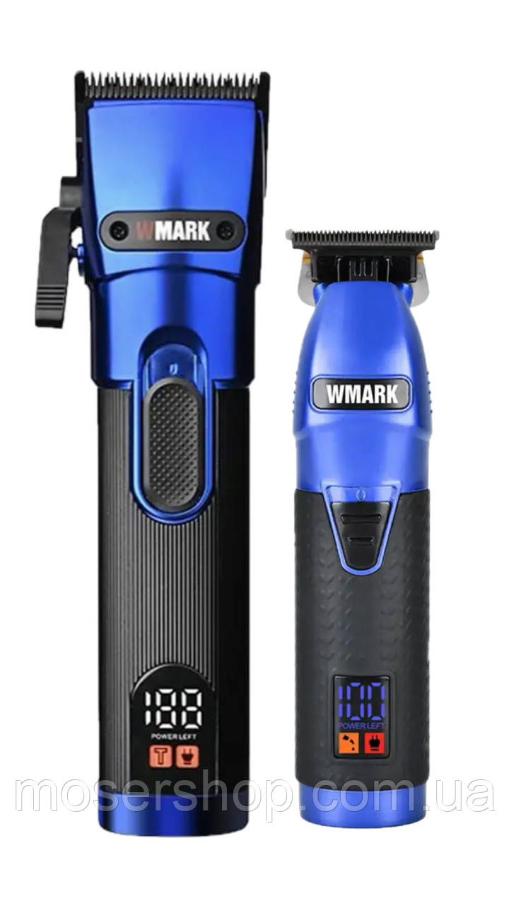 Набір для стрижки WMARK Barber Professional NG-439KIT-Blue