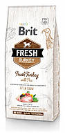 Brit Fresh Turkey with Pea Adult Fit & Slim 12кг. сухий корм для собак