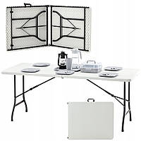 Складаний туристичний стіл Garden Line ZUM2521 180*74*74 см білий
