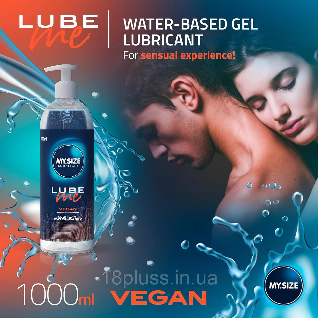 Веганский лубрикант на водній основі My.Size Lube Me Vegan, 1000 мл, фото 1