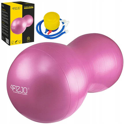 М'яч для фітнесу (арахіс) 4FIZJO Air Ball Peanut 45 x 90 см Anti-Burst Pink (P-5907739318565), фото 1