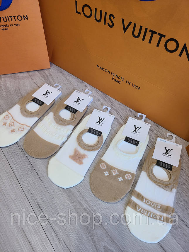 Шкарпетки-слідки Louis Vuitton сіточка, фото 1