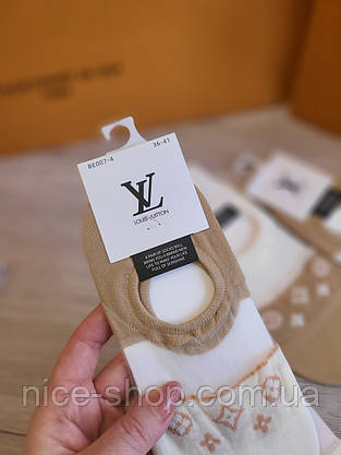 Шкарпетки-слідки Louis Vuitton сіточка, фото 3
