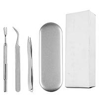 Набір металевих інструментів для видалення кліщів з тварин 3 шт в Кейсі