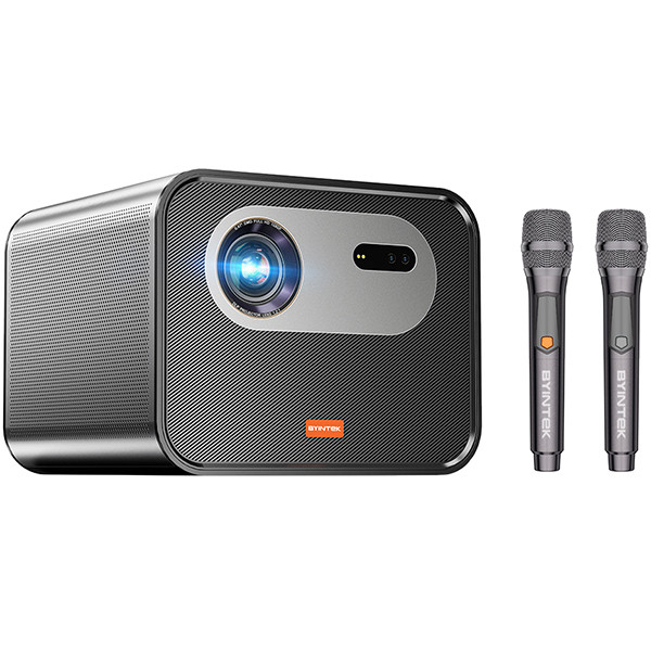 Проектор з мікрофоном BYINTEK R90 Max / 1920x1080 / 2200 ANSI lm / Android TV 11.0 / Wi-Fi / Bluetoo, фото 1